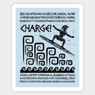 Ancient Surfer Text Sticker